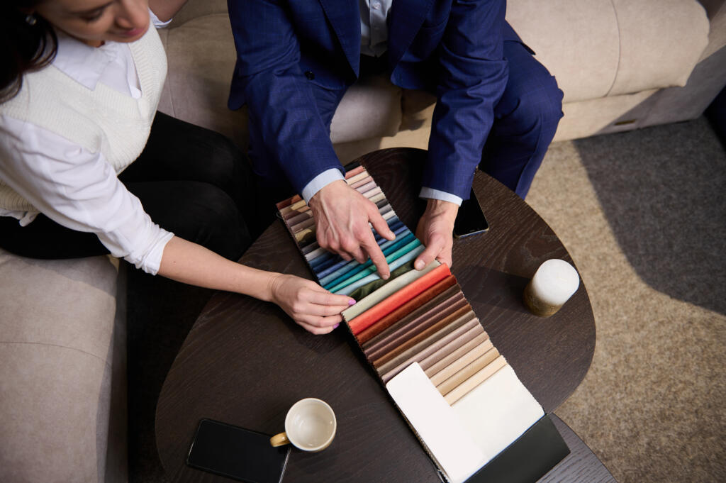 material swatches for student housing furniture