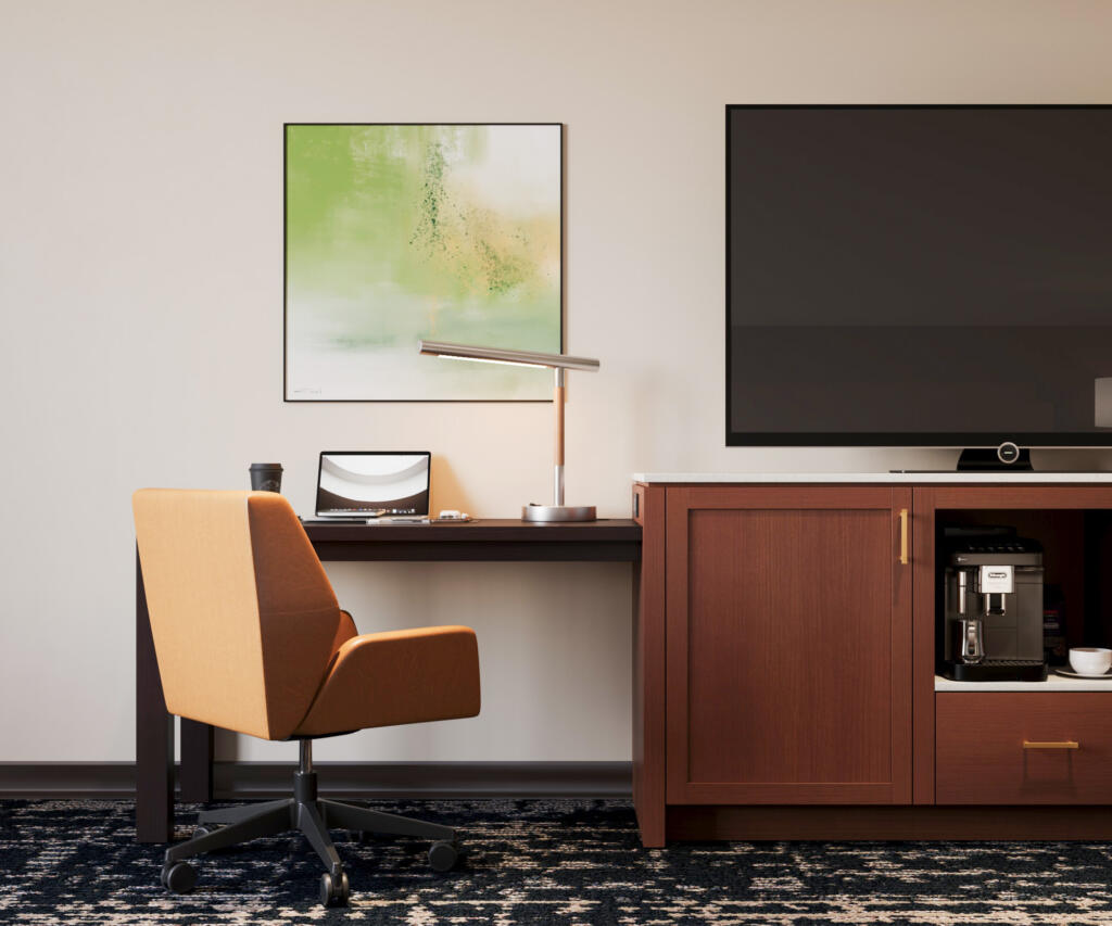 hotel in-room desk, custom hospitality furniture